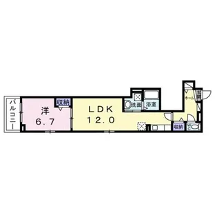 ヒカルサ泉大津条南町【2階】の間取り