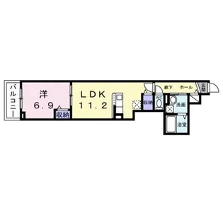 ヒカルサ泉大津条南町【3階】の間取り