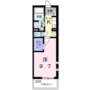 カーサモデルノ【1階】の間取り