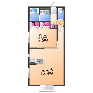 CROSS大手町【1階】の間取り