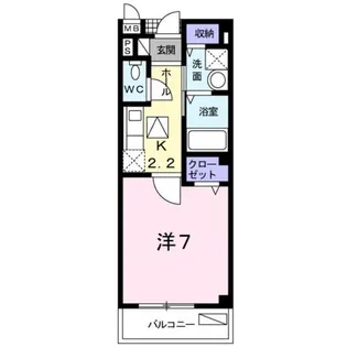アンソレイエ【1階】の間取り