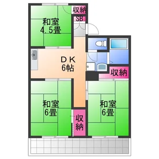 スカイコーポ【2階】の間取り