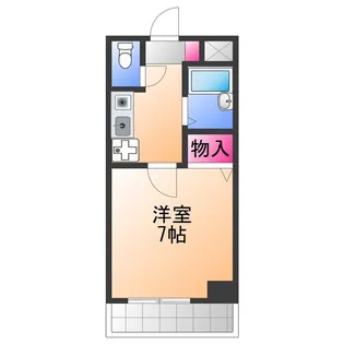 サザンベル岸和田【2階】の間取り
