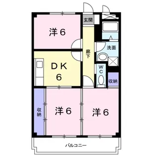 プレイスタウン【2階】の間取り