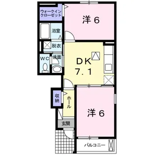 サンリット ヴィラ【1階】の間取り
