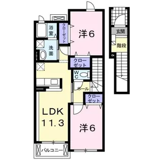 フィオーレ・R【2階】の間取り