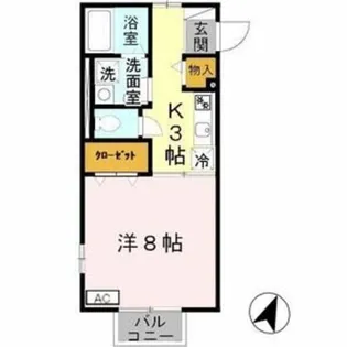 パサート辻野【1階】の間取り