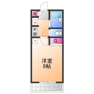 エクセレント中西【2階】の間取り