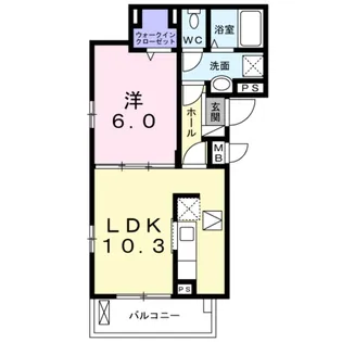 メゾン エスポワール【1階】の間取り
