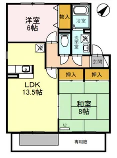 サンフルーレ【1階】の間取り