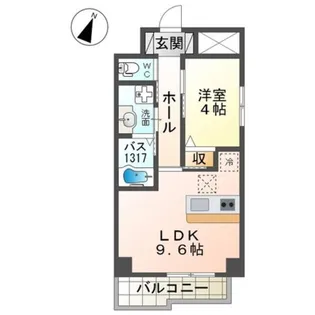 YFセントラルヒルズ【1階】の間取り