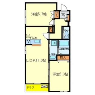 Maison de PLAISIR 【2階】の間取り
