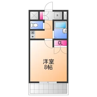 オアシス羽倉崎Ⅰ【2階】の間取り