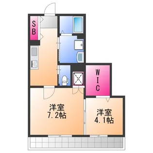 アルセア泉佐野【2階】の間取り
