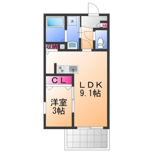 (仮称)ジーメゾン岸和田フェリア【2階】の間取り