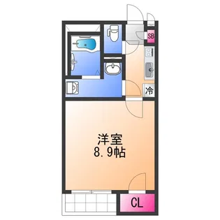 クレイノアペルト泉佐野Ⅱ【1階】の間取り