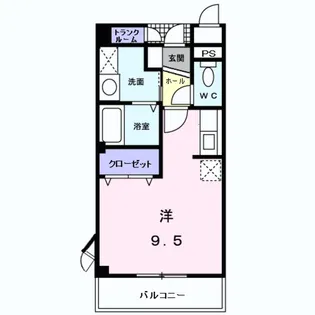 プチ・ソレール【3階】の間取り