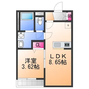F+style西取石5号館【2階】の間取り