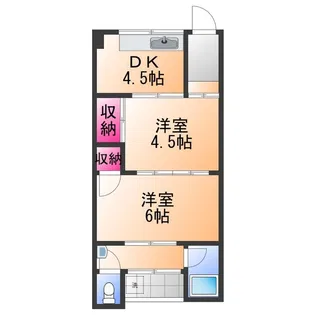 泉ハウス【2階】の間取り