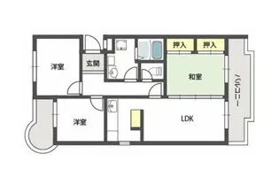 サンメゾン二色【4階】の間取り