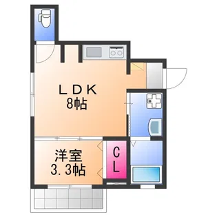 アぺルト泉佐野Ⅲ【1階】の間取り