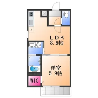 フジパレス羽衣駅南Ⅱ番館【1階】の間取り