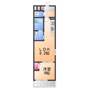 ALEGRIA東岸和田【1階】の間取り