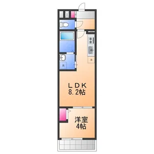 ALEGRIA東岸和田【3階】の間取り