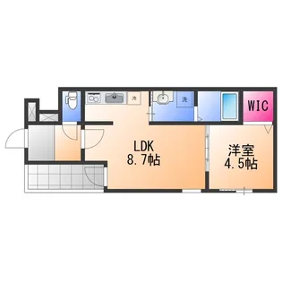 フジパレス西取石Ⅰ番館【1階】の間取り