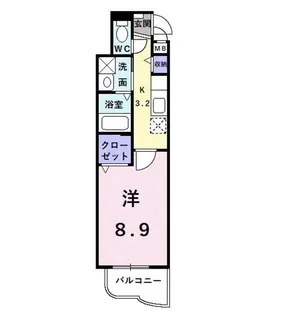 ルーブル・ベル【1階】の間取り
