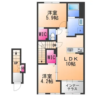 フォルビート ジン【2階】の間取り