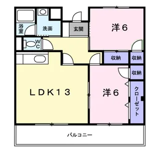 メゾン・ドゥ・スリジェ【2階】の間取り