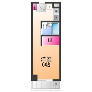 ワイズレジデンス泉大津【1階】の間取り