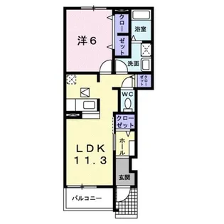 パークサイド ステージ【1階】の間取り