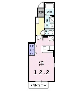 1Rの間取り画像