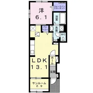 プロムナードⅠ【1階】の間取り