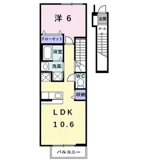 サニープレイス【2階】の間取り