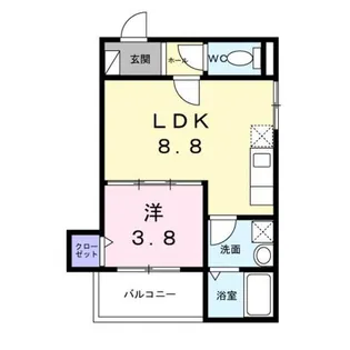 グランハーモニー【1階】の間取り