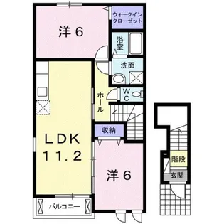 サン ハイツ【2階】の間取り