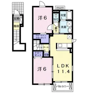 プラシード・カーサ【2階】の間取り