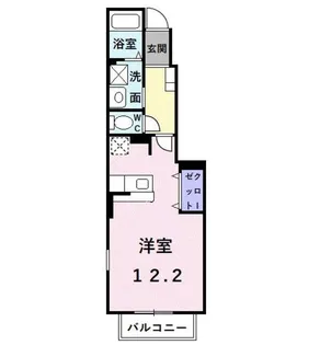 プロムナード桃山【1階】の間取り