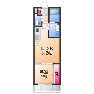 ダン・ル・ボア鳳東【3階】の間取り