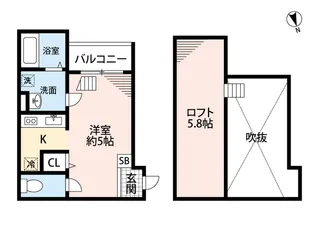 ドリームスクエア【2階】の間取り
