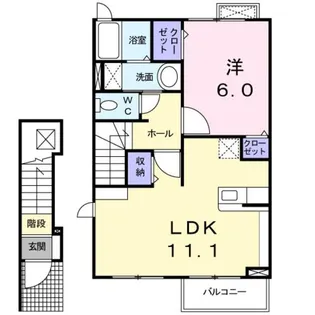 デイジー【2階】の間取り