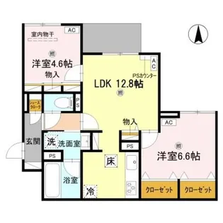 クラシスト新金岡【1階】の間取り