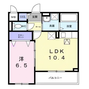 ラ・クロシェット【2階】の間取り