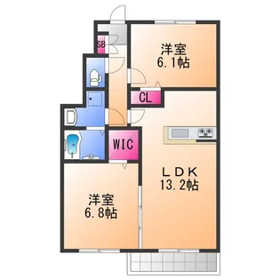 アルミック山荘 C棟【1階】の間取り