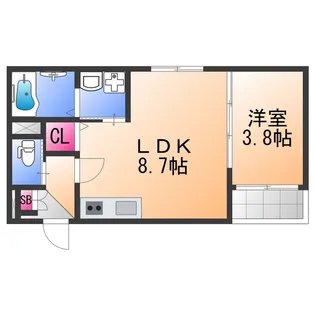 GRAND SUWA【1階】の間取り