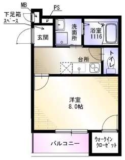 AKAHATA LA CITTA【2階】の間取り