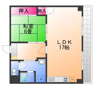 ロータスプラザ【4階】の間取り